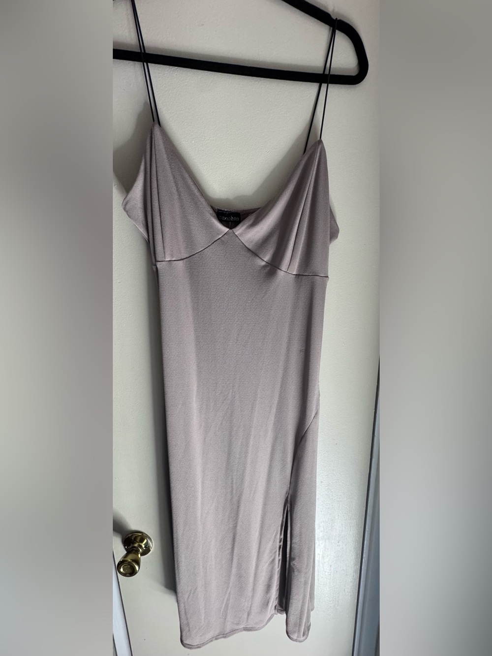 Zenobia Dusty Lavender Slip Maxi Dress